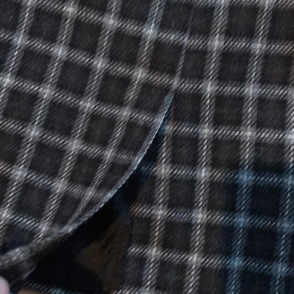 🦋NWT🦋Light/dark gray wool Blend skirt whitelines - Picture 3 of 6